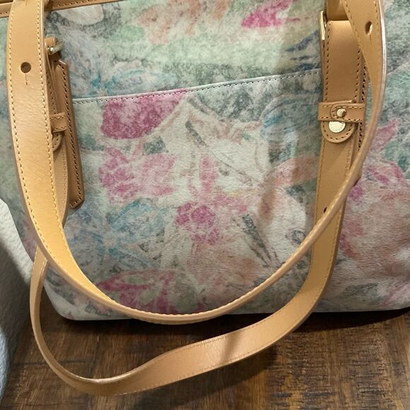 BRAHMIN CREME TALITHA MEDIUM ASHER TOTE LIKE NEW - Picture 10 of 15